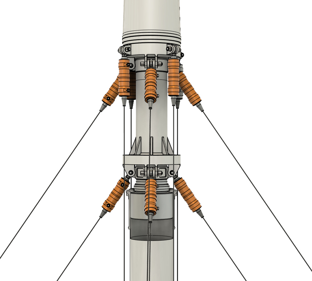 Pneumatic Guyed-Towers for Ultra-High Altitude Wind Turbines with Traction  Drive Speed Increasers